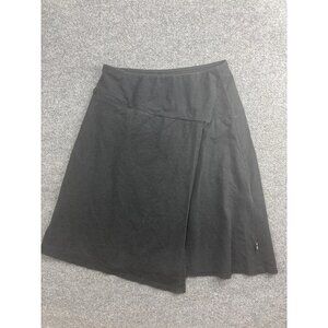 The North Face Skort Womens Small Gray Bamboo Cotton Knit Pull On Stretch Casual